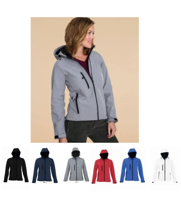 Sol's 46802 Ladies Replay Hooded Softshell Jacket